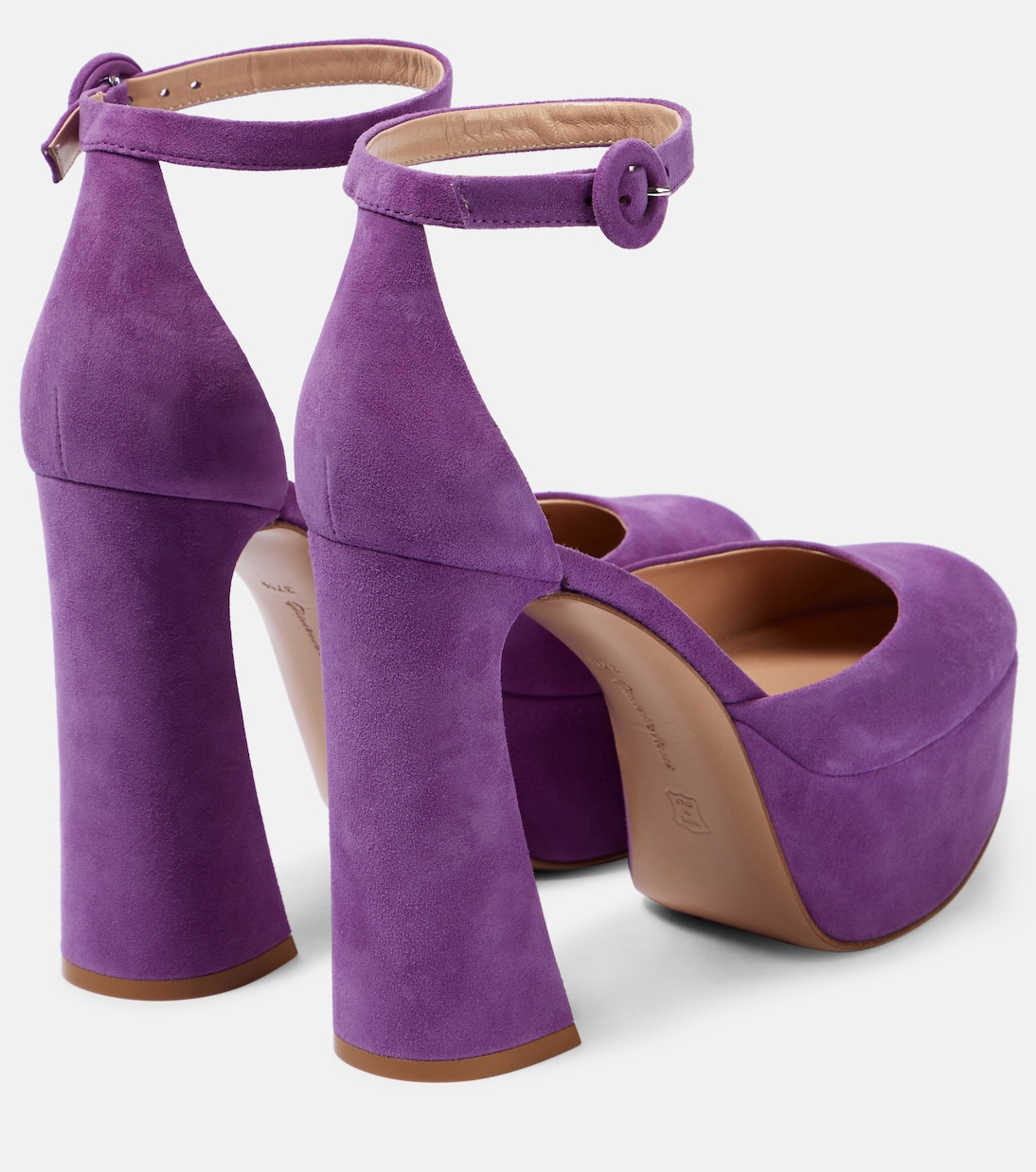 Vernice platform suede pumps | Gianvito Rossi