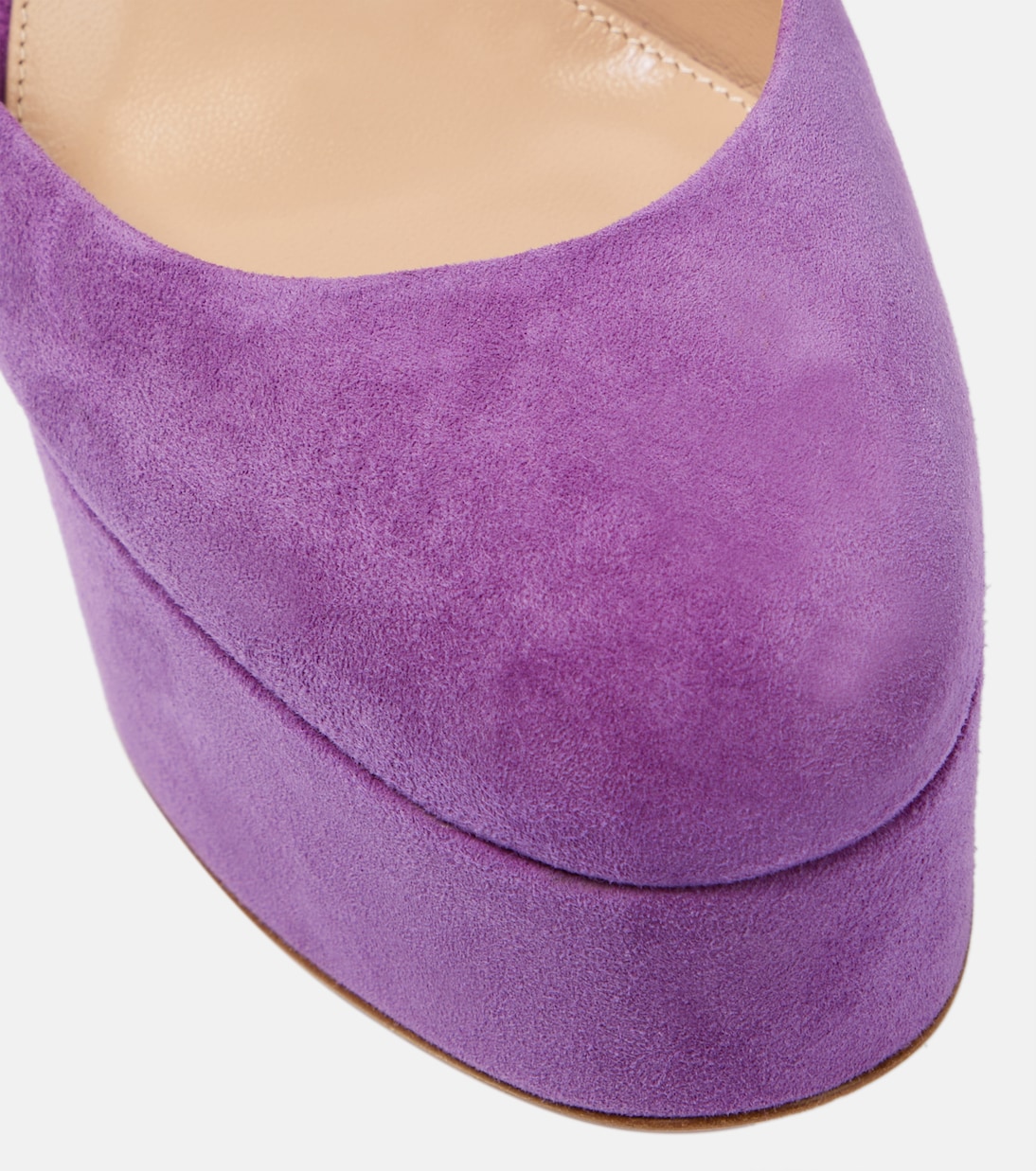 Vernice platform suede pumps | Gianvito Rossi