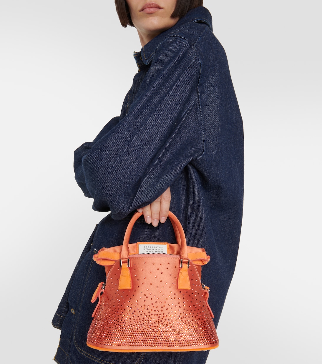 5AC Classique Micro satin shoulder bag | Maison Margiela