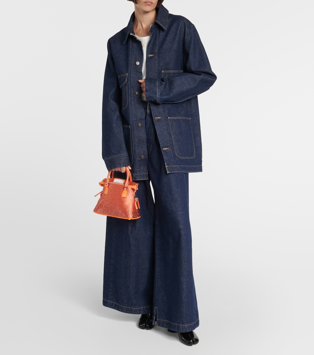 5AC Classique Micro satin shoulder bag | Maison Margiela