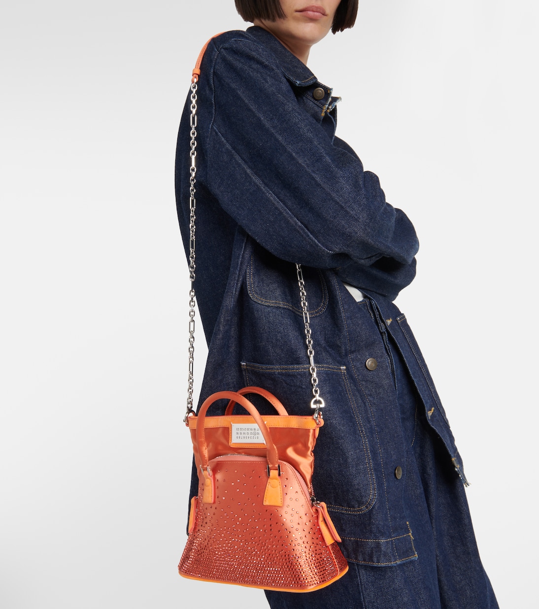5AC Classique Micro satin shoulder bag | Maison Margiela