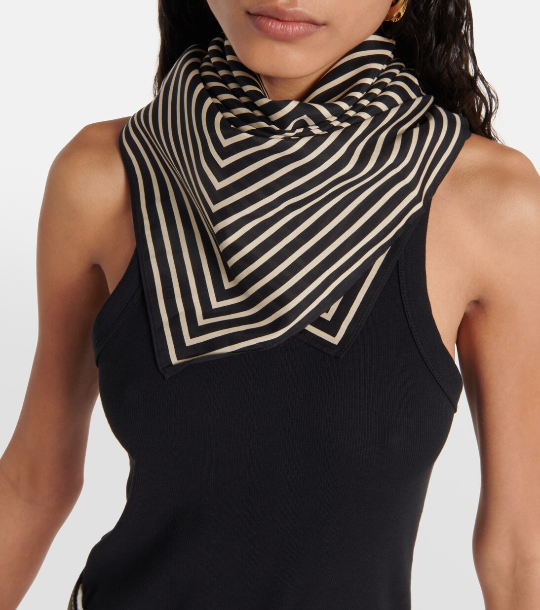 Pañuelo Monogram de algodón y seda | Toteme