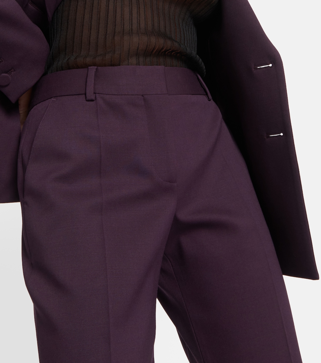 Pantaloni flared Fossett in lana | Altuzarra