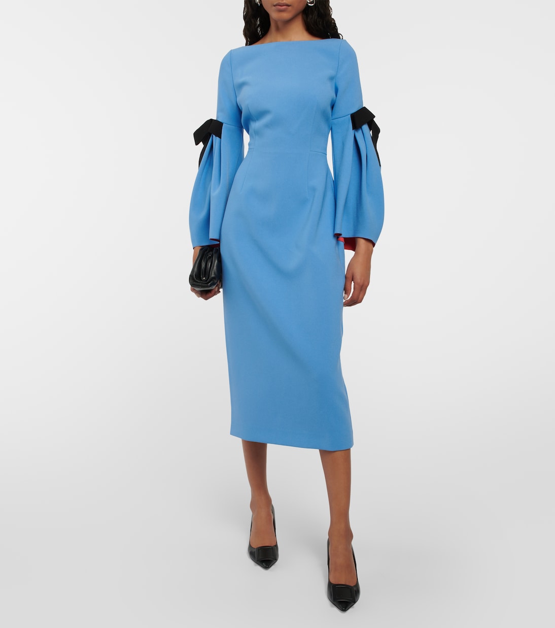 Midikleid Venturi aus Crêpe | Roksanda