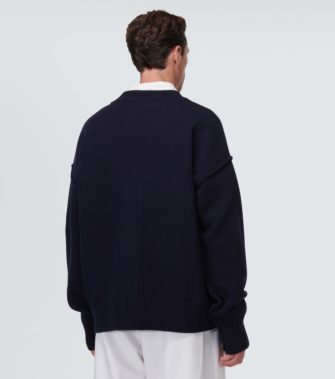 Ami De Cœur virgin wool cardigan | Ami Paris