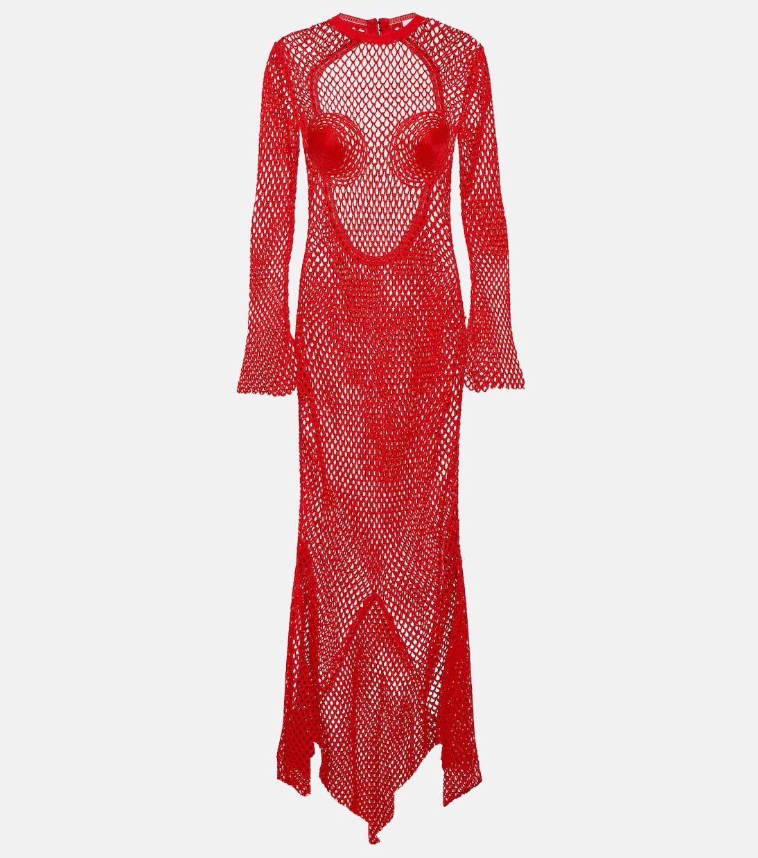 Vestido largo de malla | Ferragamo