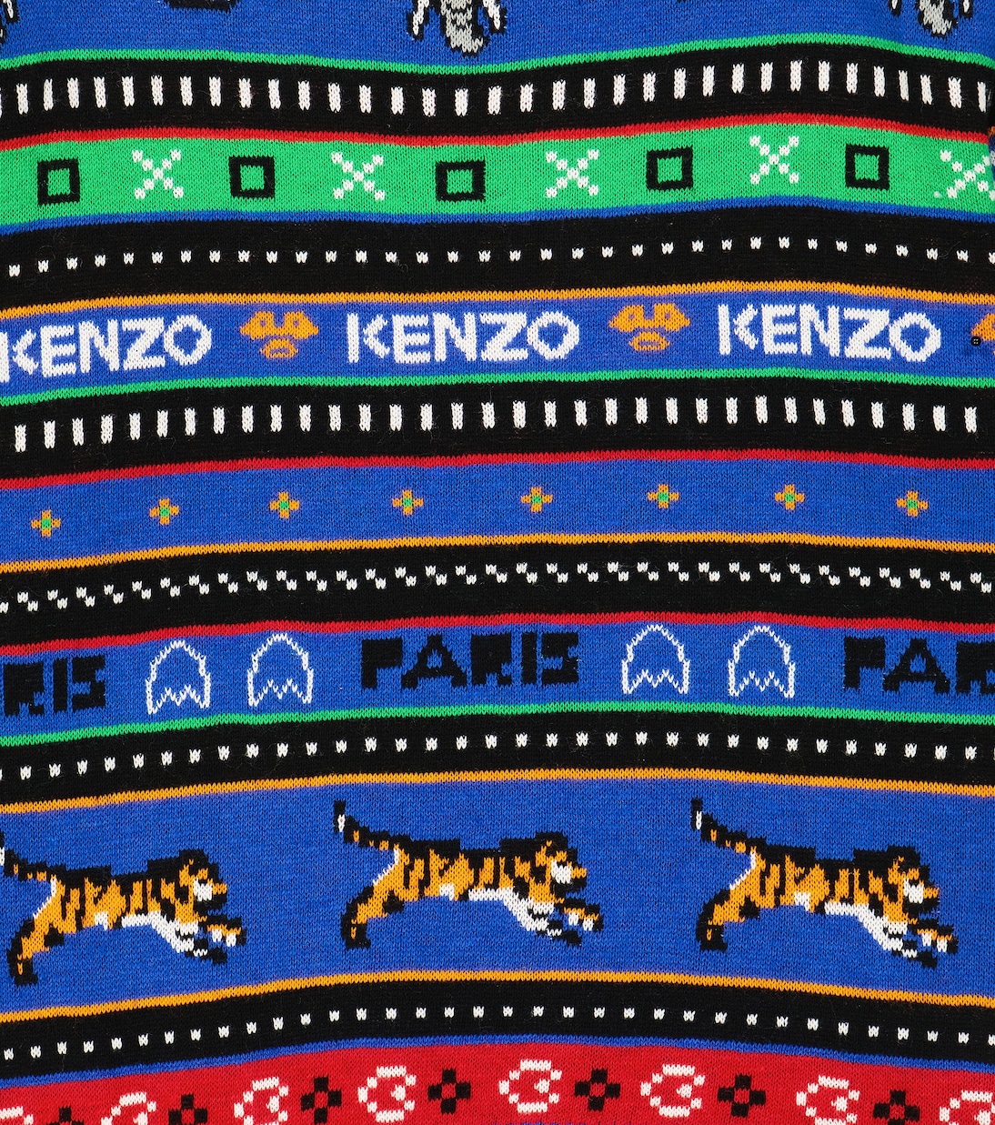 Pull en jacquard de coton mélangé à logo | Kenzo Kids