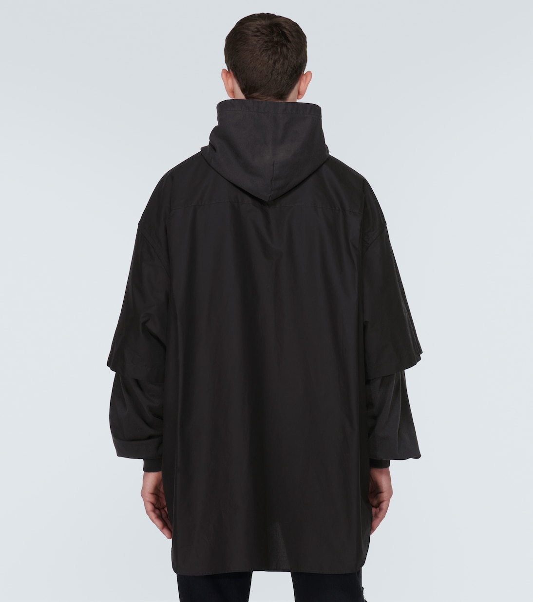 Camisa de popelín de algodón y forro polar | Balenciaga