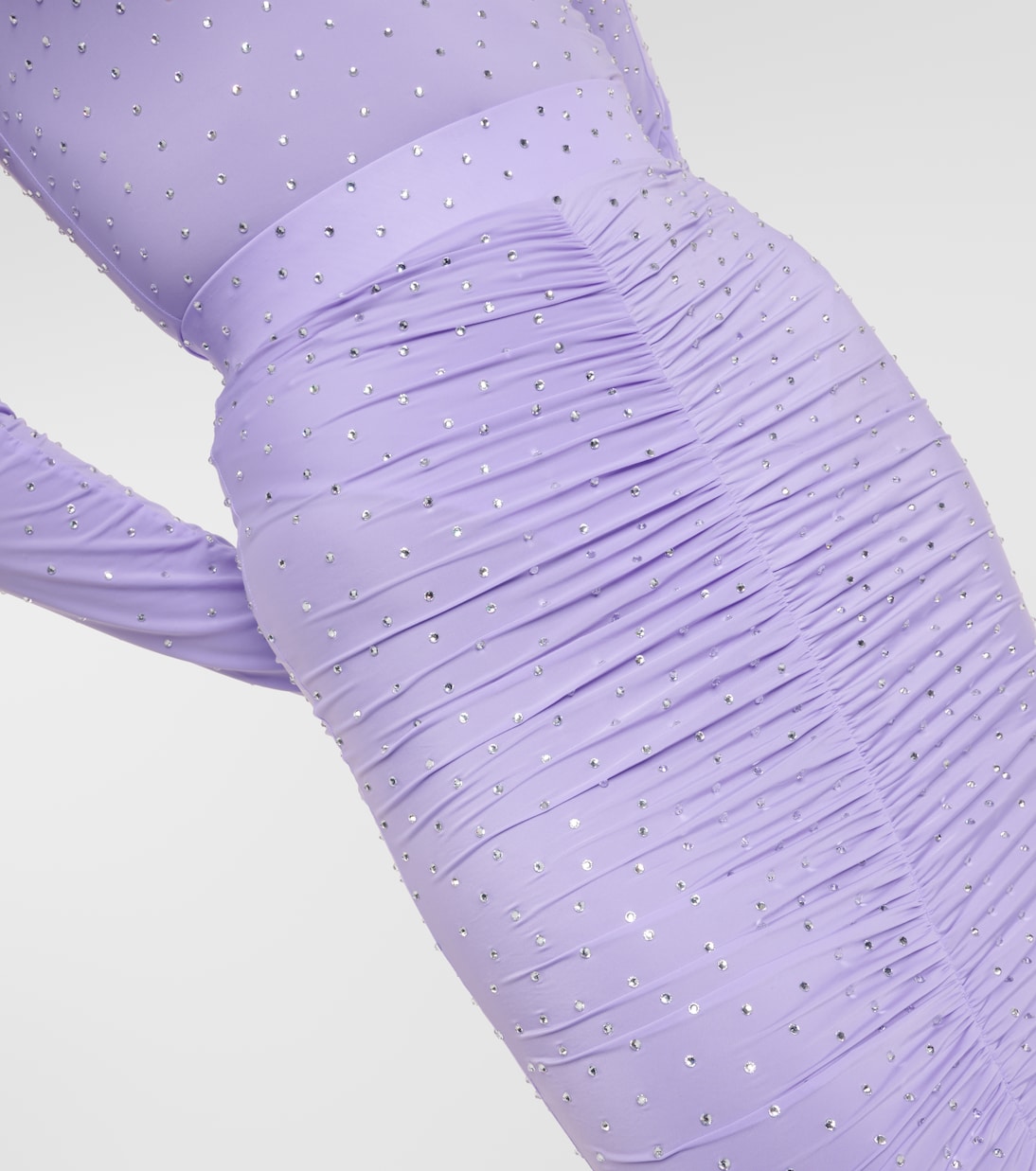 Vestido de fiesta fruncido con cistales | Alex Perry