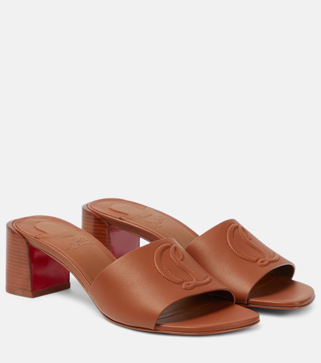So CL 55 embossed leather mules | Christian Louboutin