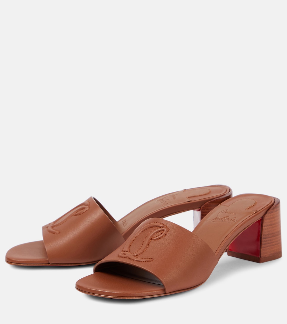 So CL 55 embossed leather mules | Christian Louboutin