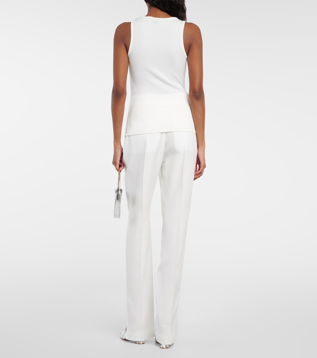 Callisto embellished jersey top in white - Christopher Esber