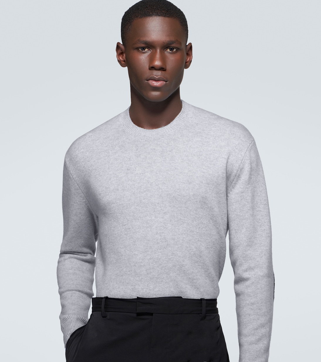 Jersey de cachemir con coderas de piel | Bottega Veneta