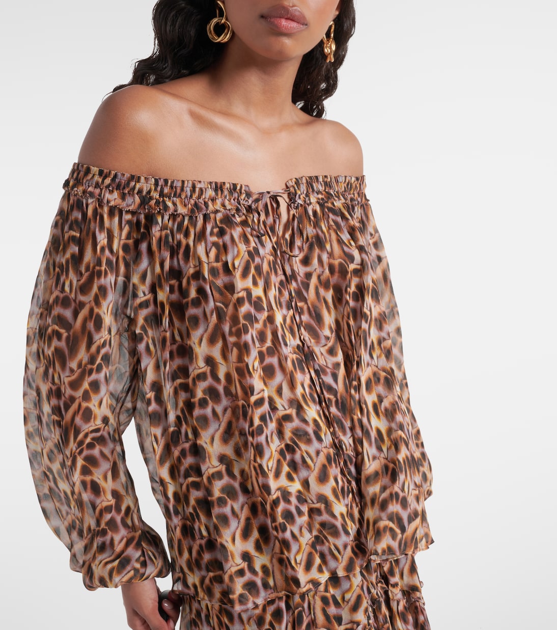 Vutti printed off-shoulder blouse | Marant Etoile