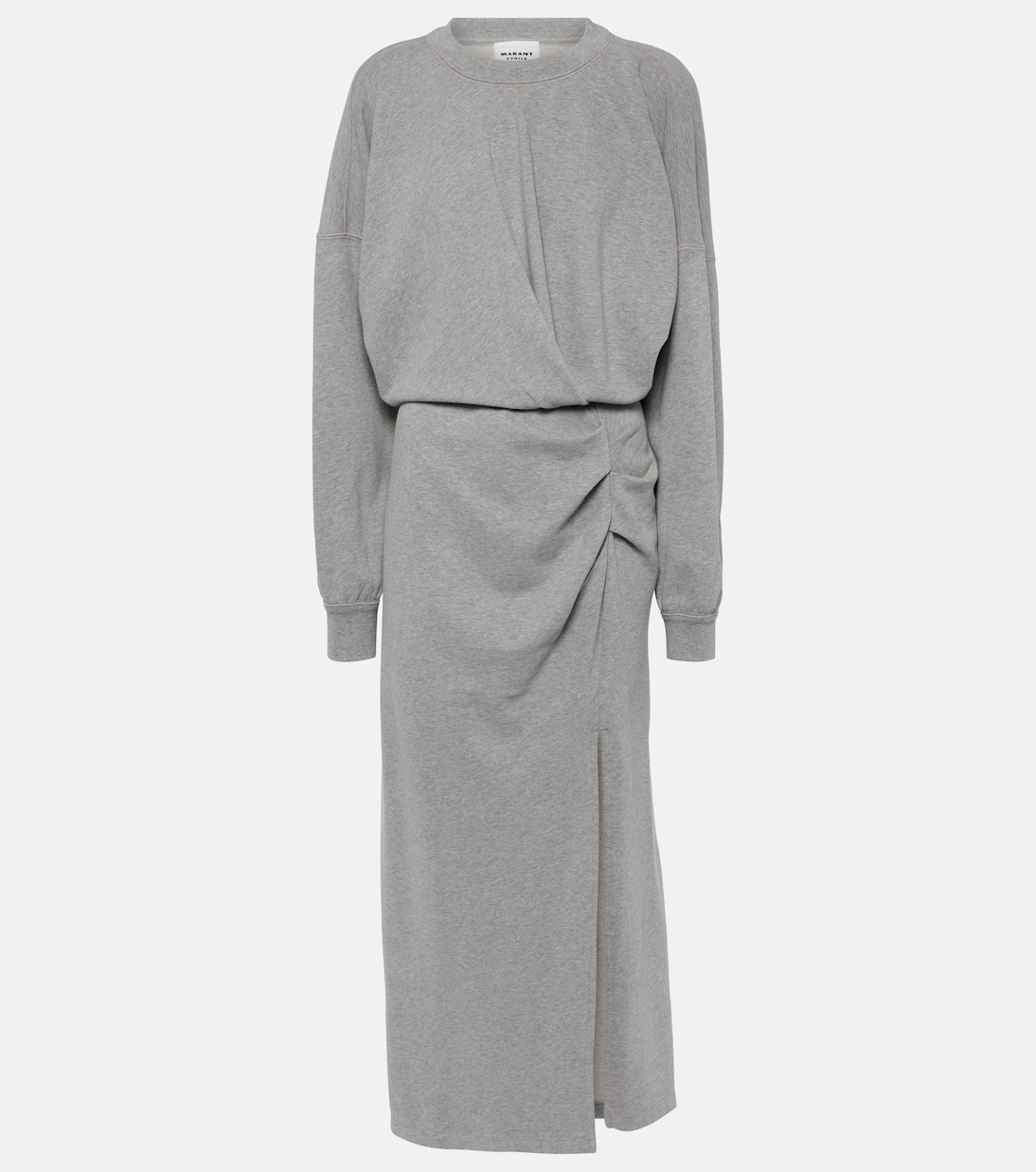 Salomon ruched cotton jersey midi dress | Marant Etoile