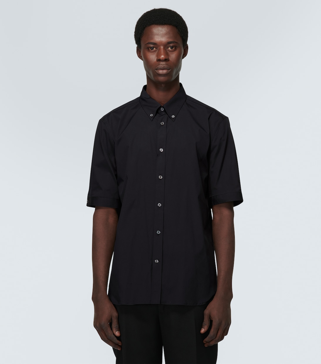 Cotton-blend poplin shirt | McQueen