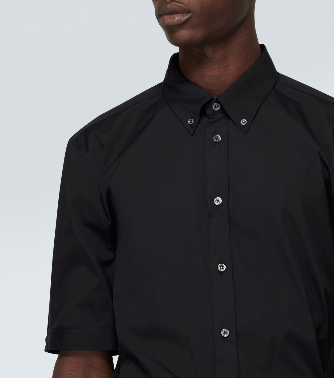 Cotton-blend poplin shirt | McQueen