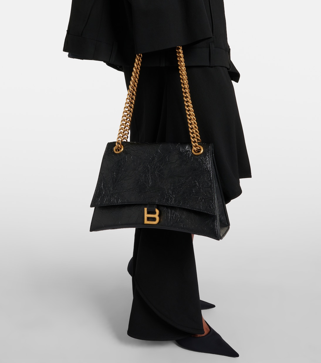 Borsa a spalla Crush Medium in pelle | Balenciaga