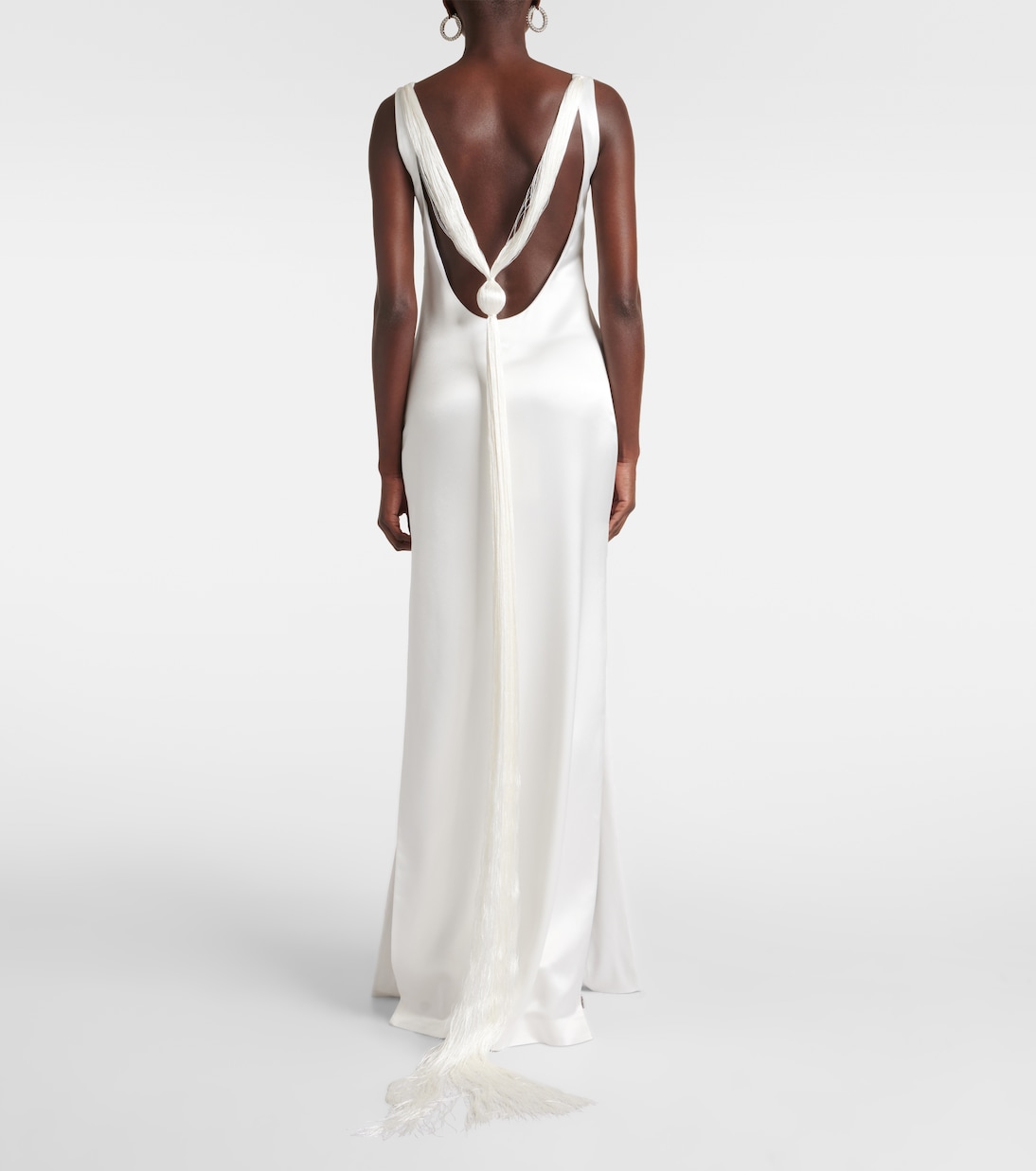 Robe longue de mariée Paraiso en satin | Galvan