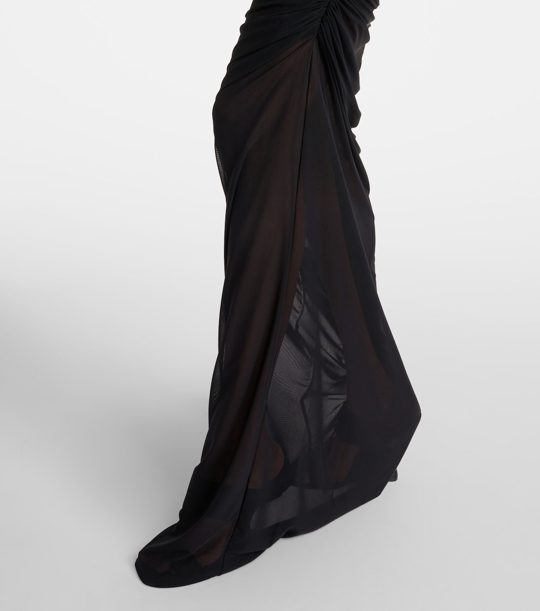 Vestido largo de malla bordado | Jean Paul Gaultier