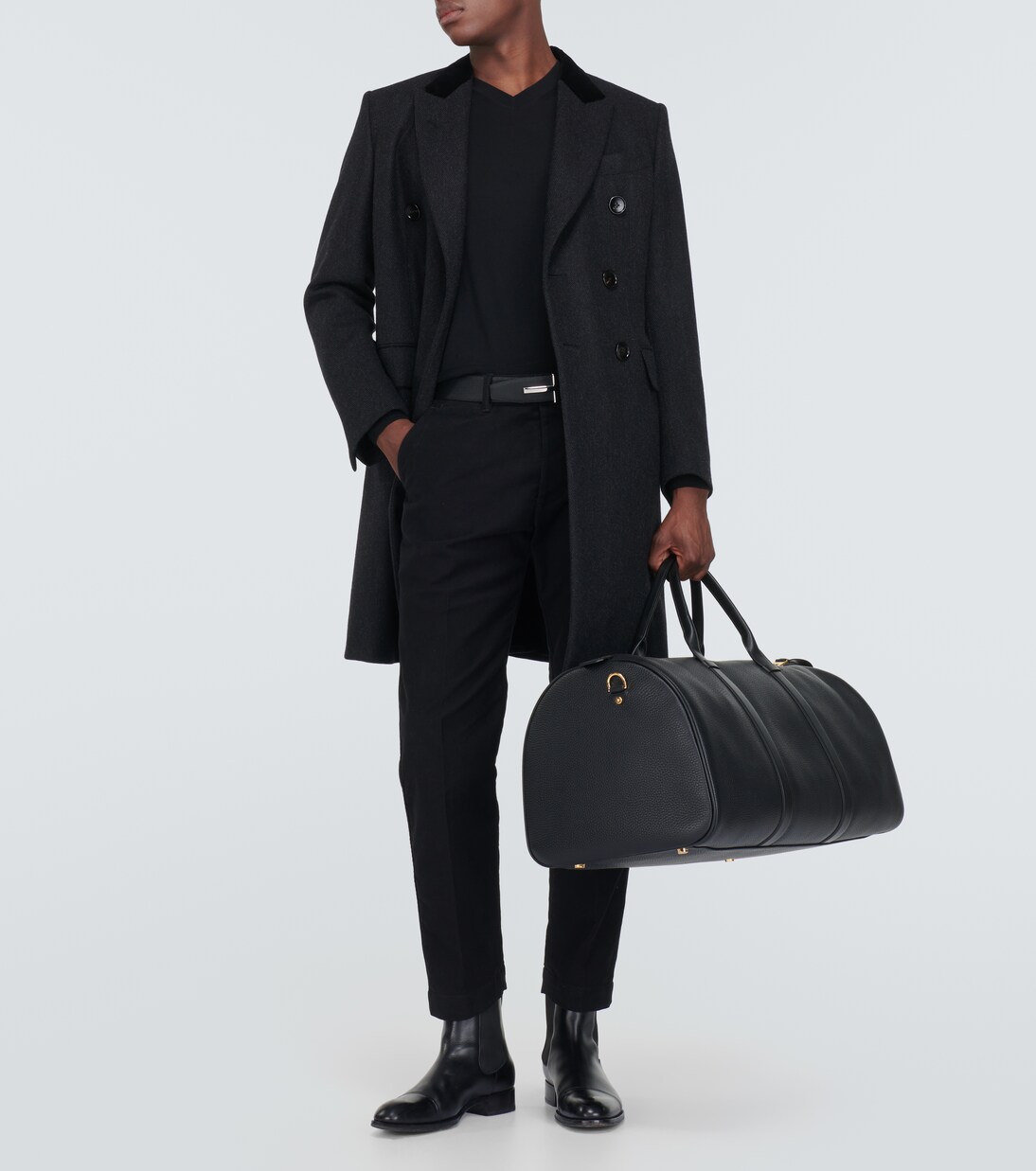Edgar polished leather Chelsea boots in black Tom Ford Mytheresa