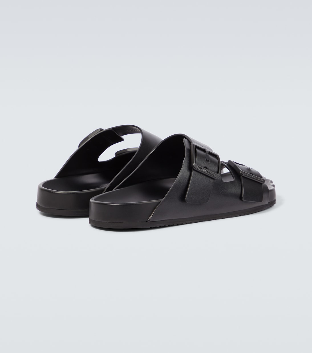 Sunday leather sandals in black Balenciaga Mytheresa