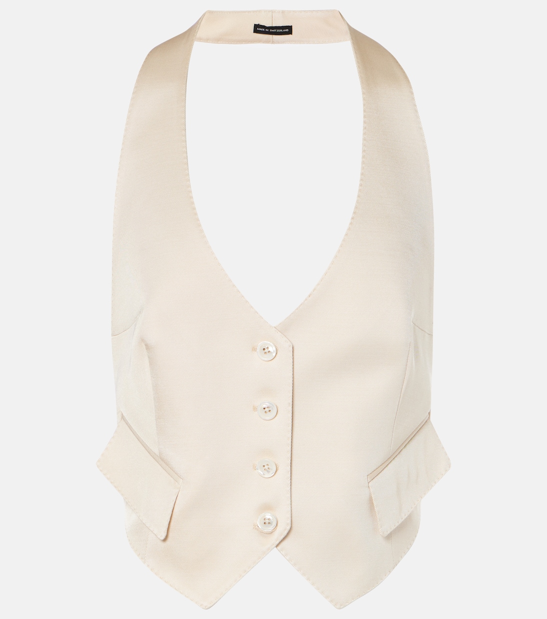 Silk and wool twill vest | Tom Ford