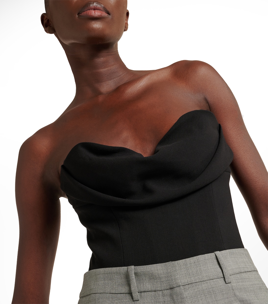 Draped wool-blend corset | Magda Butrym