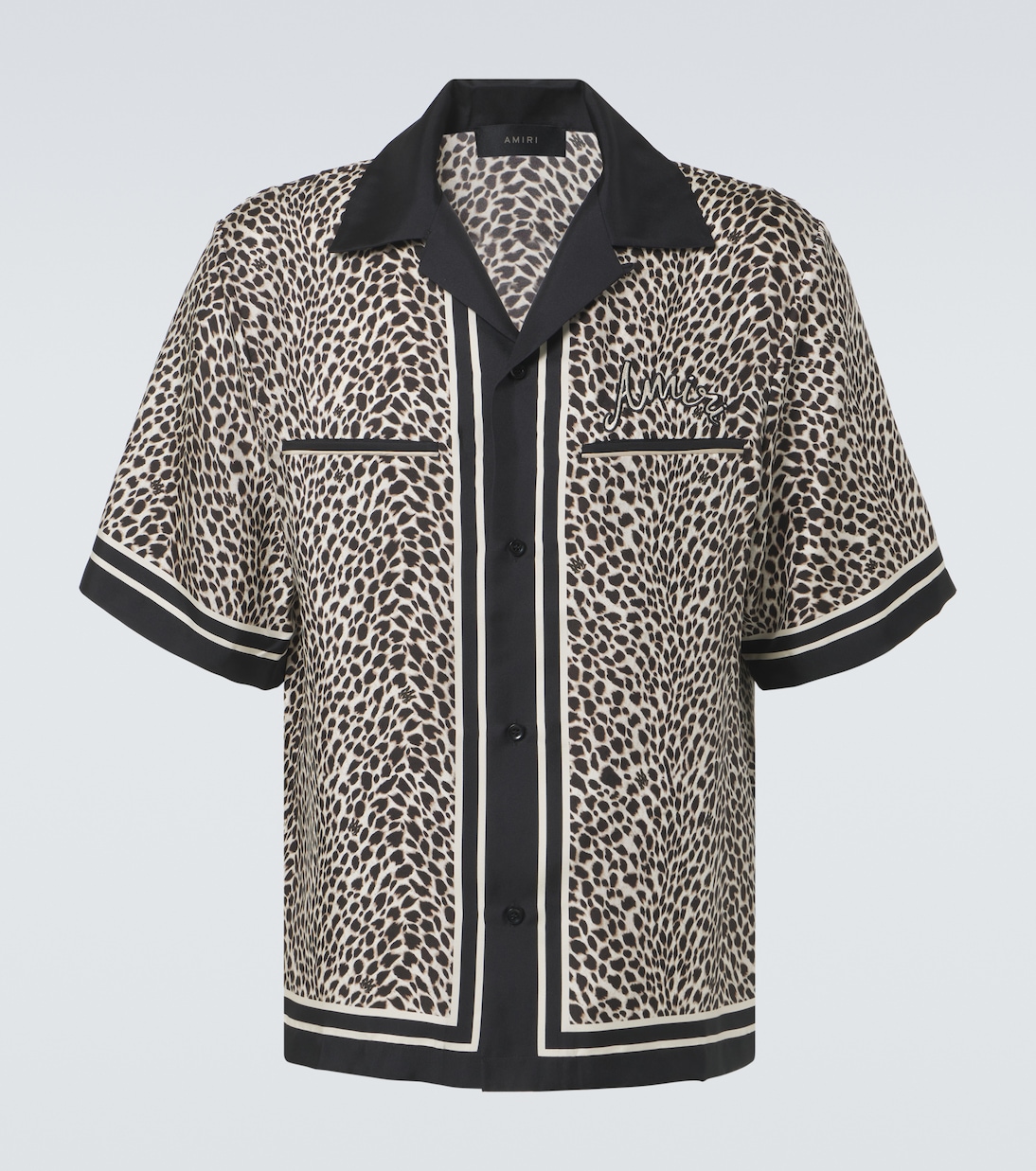 Camicia bowling Ma in seta con stampa | Amiri