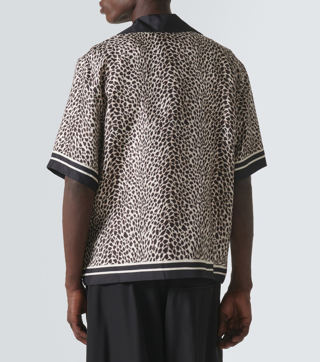 Camicia bowling Ma in seta con stampa | Amiri