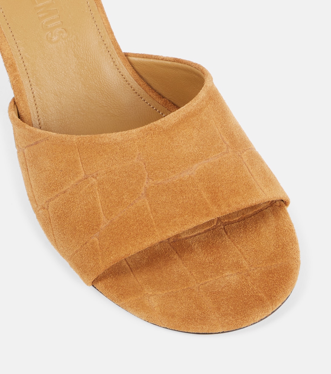 Mules Cubisto 70 en daim | Jacquemus