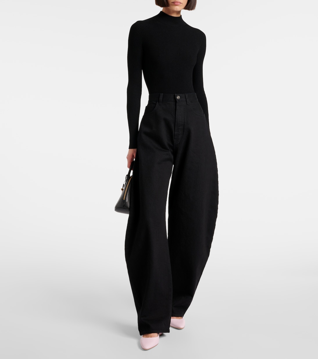 Sac vanity Cube en cuir | Alaïa