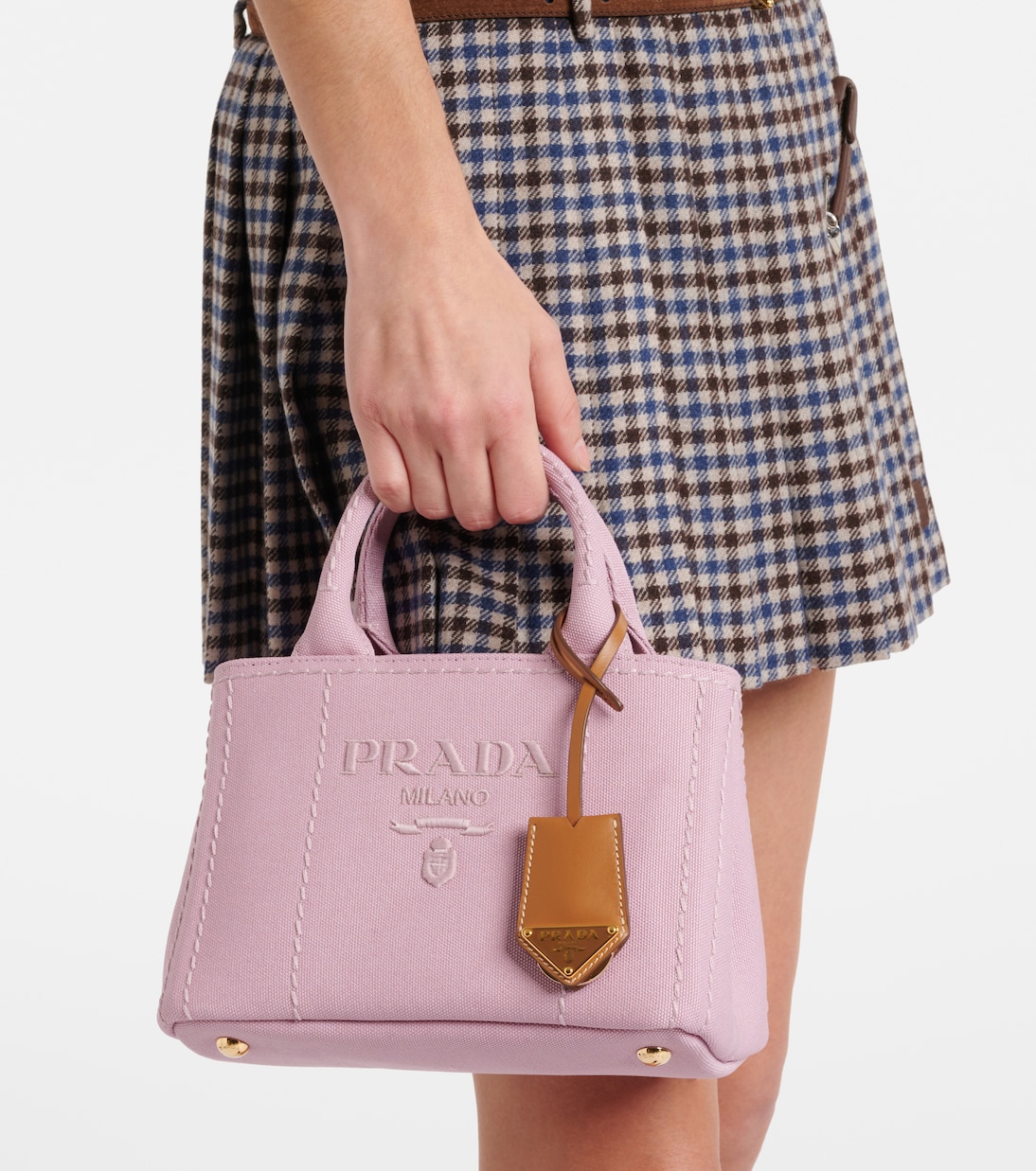 Borsa a spalla Mini in canvas | Prada