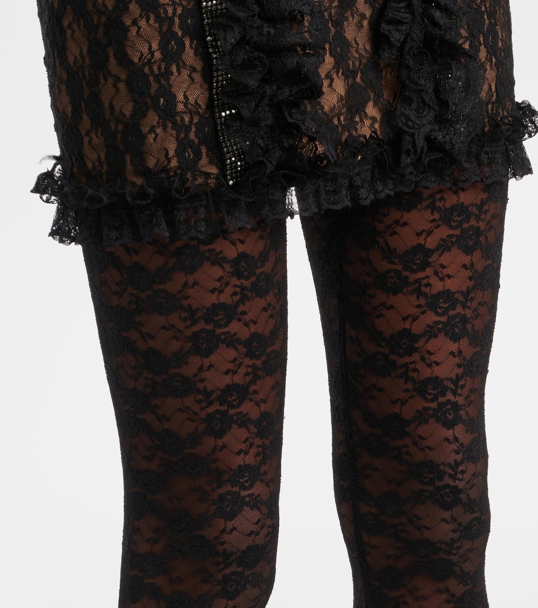 x Christopher Kane - Collants en dentelle à fleurs | Self-Portrait