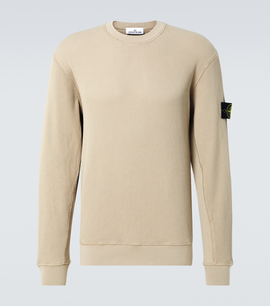 Sudadera de algodón gofrado con logo | Stone Island