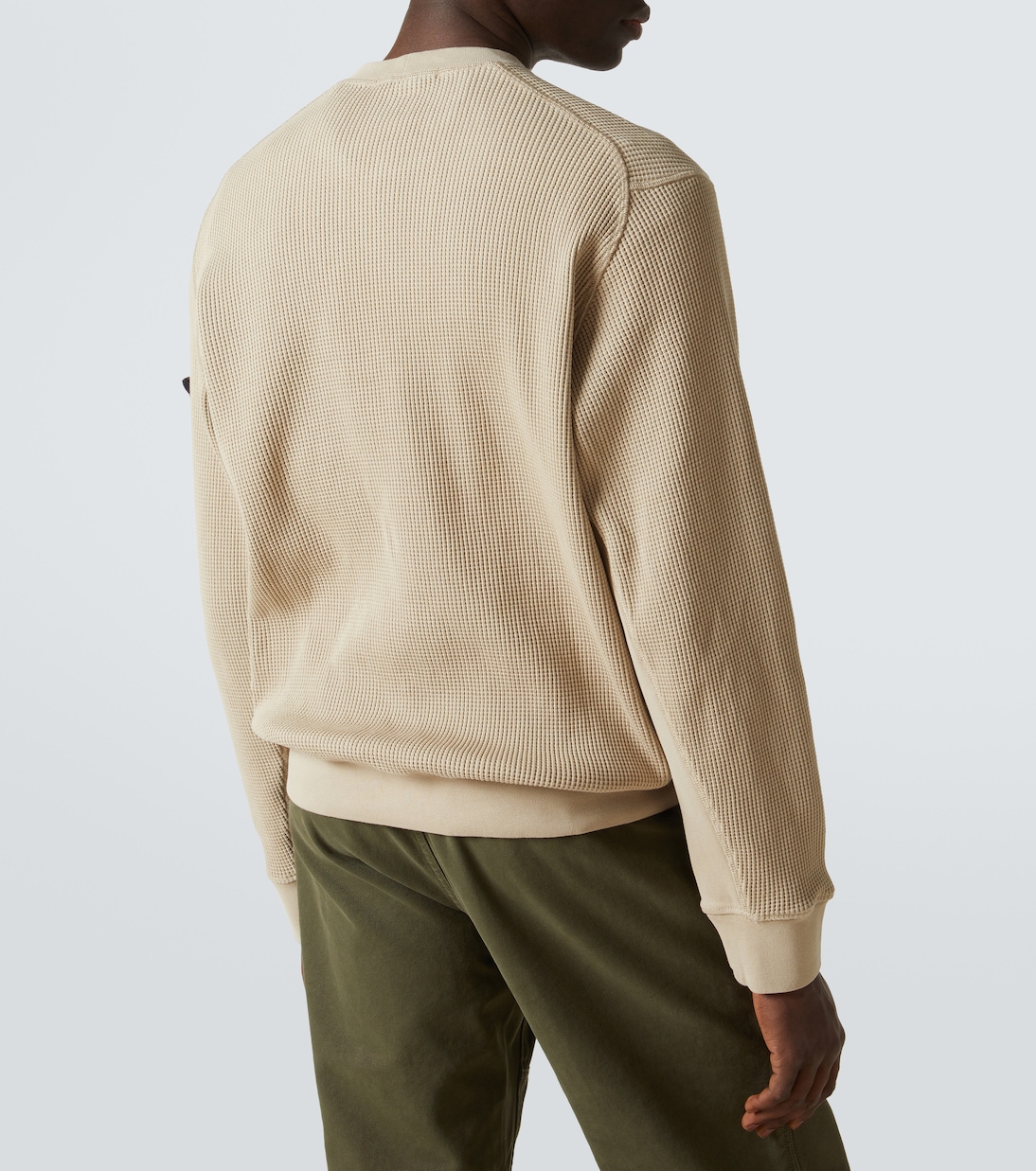 Sudadera de algodón gofrado con logo | Stone Island