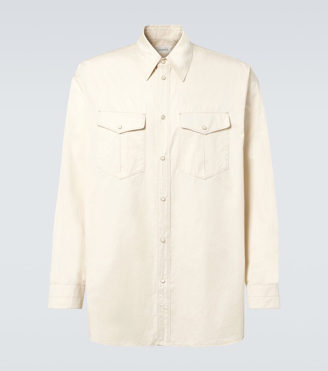 Cotton satin Western shirt | Lemaire