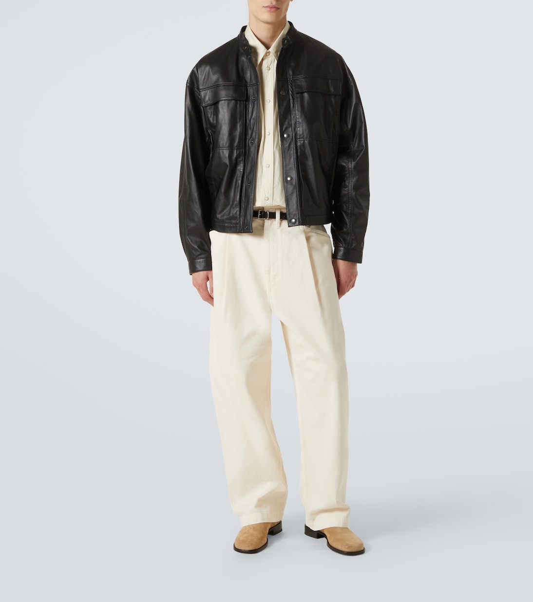 Cotton satin Western shirt | Lemaire