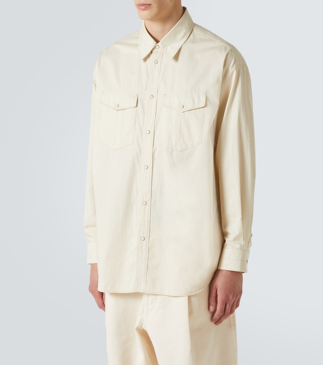 Cotton satin Western shirt | Lemaire