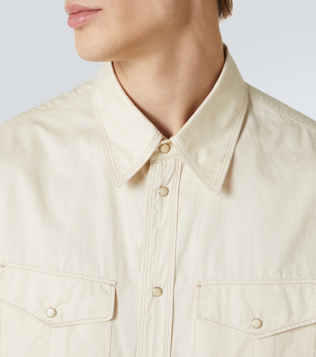 Cotton satin Western shirt | Lemaire
