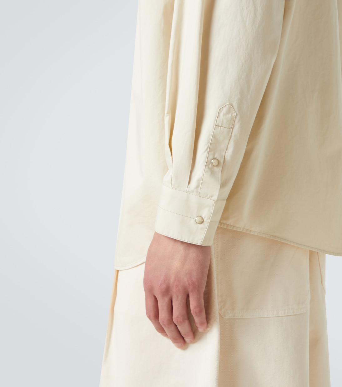 Cotton satin Western shirt | Lemaire