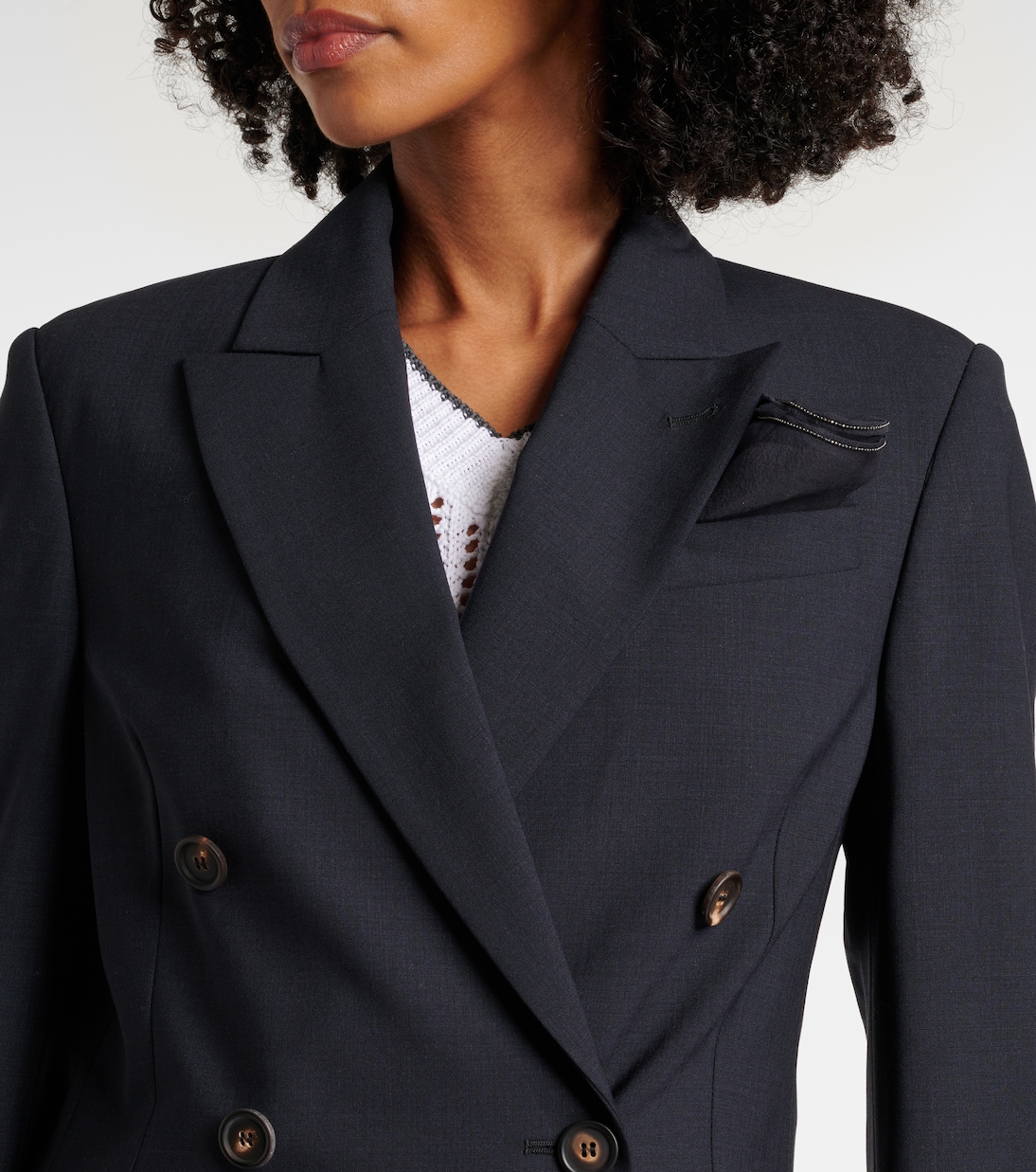 Blazer en mezcla de lana | Brunello Cucinelli