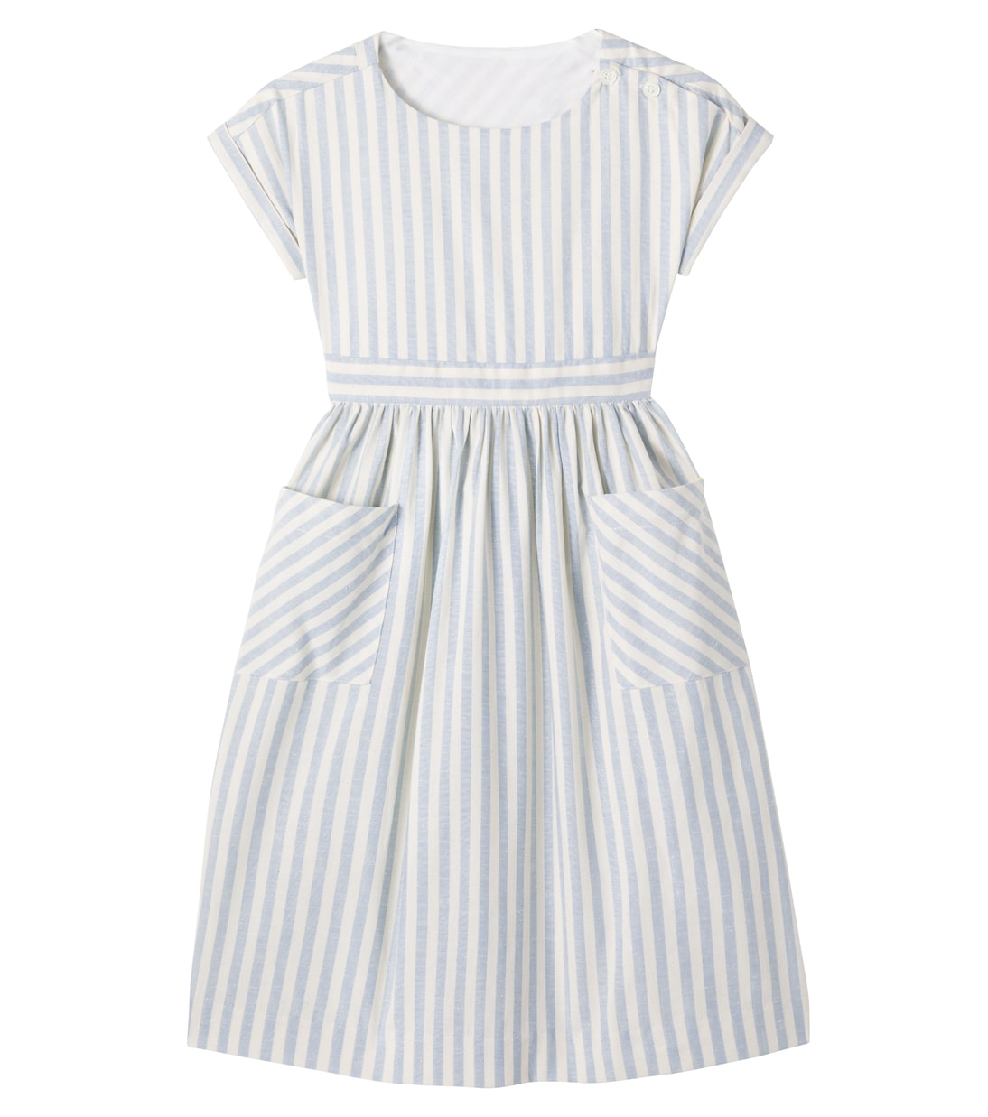 Robe Edelweiss rayée en coton | Bonpoint