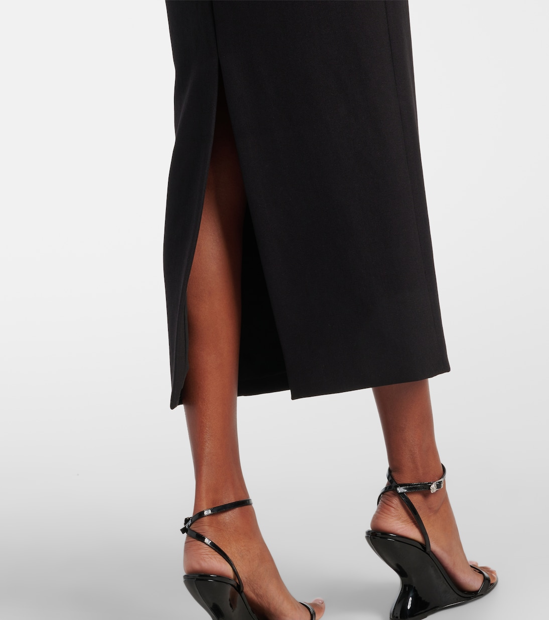 Strapless asymmetric crêpe cocktail dress | Roland Mouret