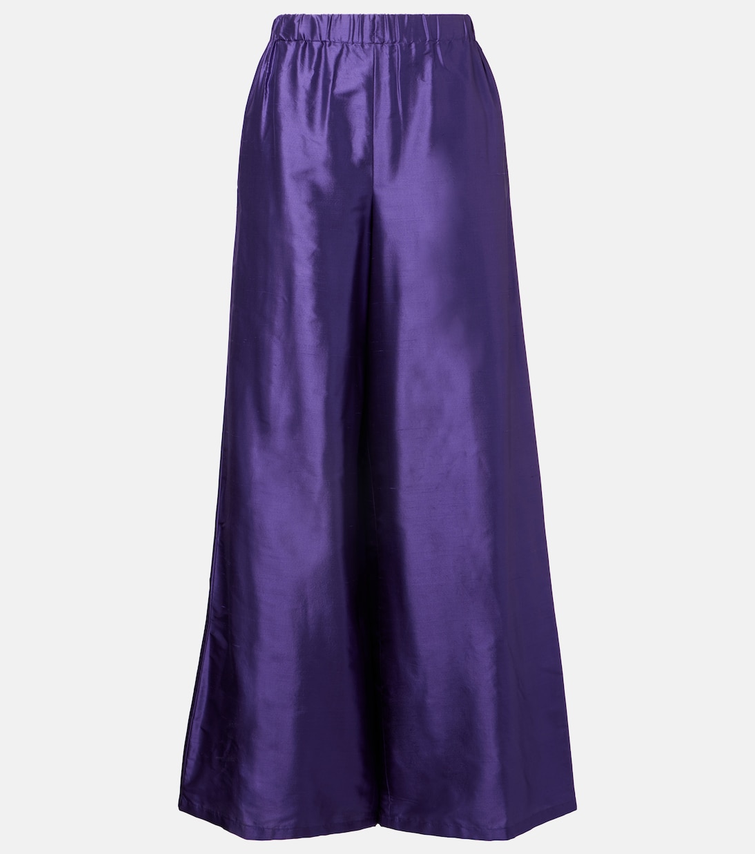 Pantaloni Avio in raso di seta a vita alta | Max Mara