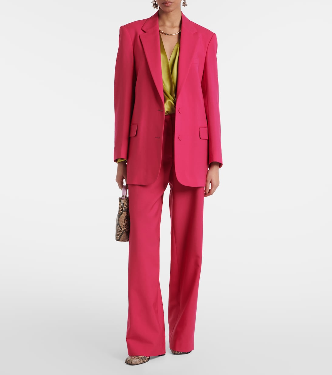 Wool and mohair twill straight pants | Dries Van Noten