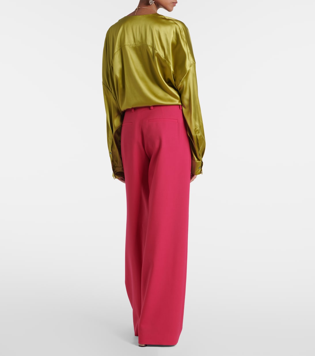 Wool and mohair twill straight pants | Dries Van Noten