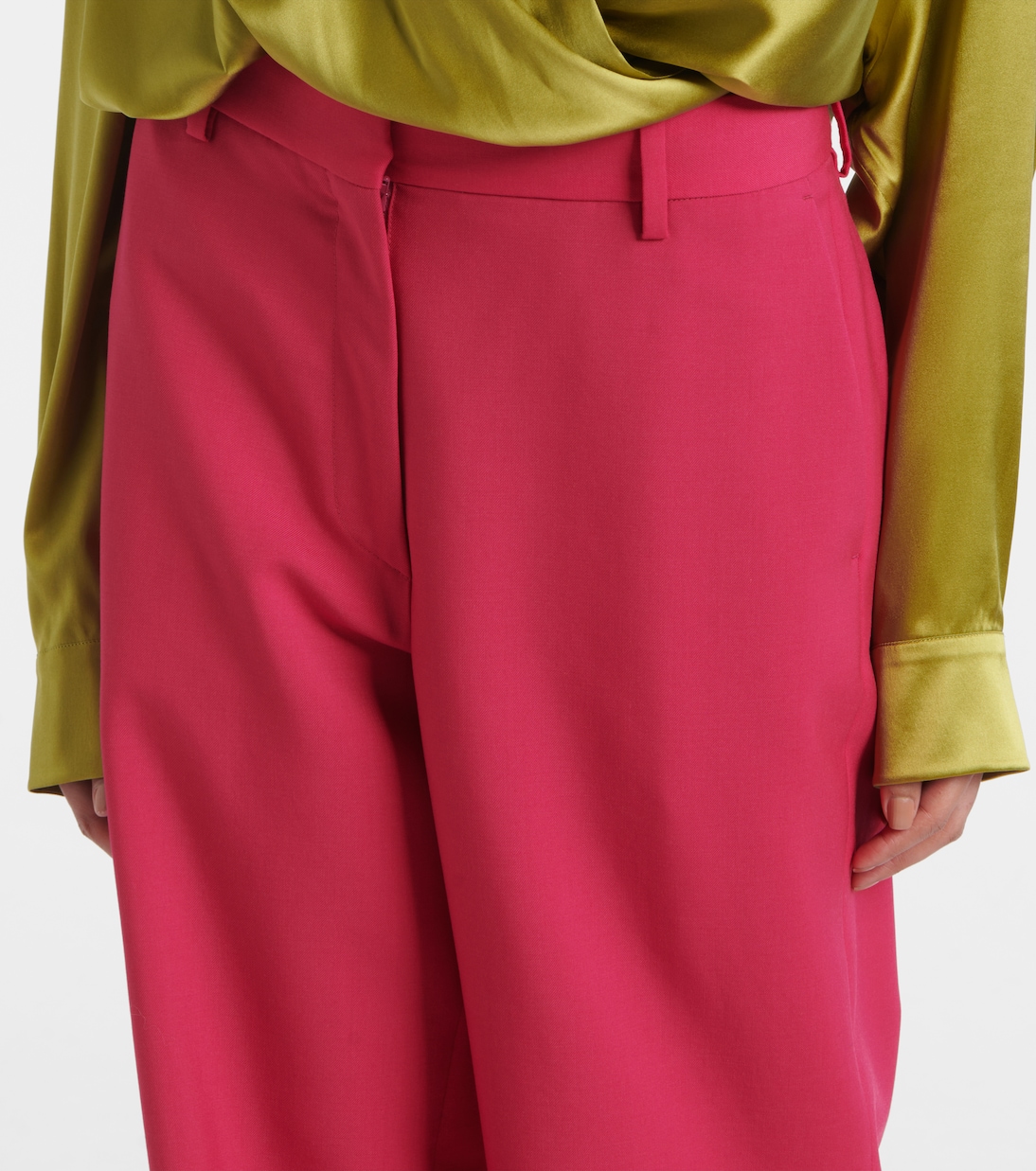 Wool and mohair twill straight pants | Dries Van Noten