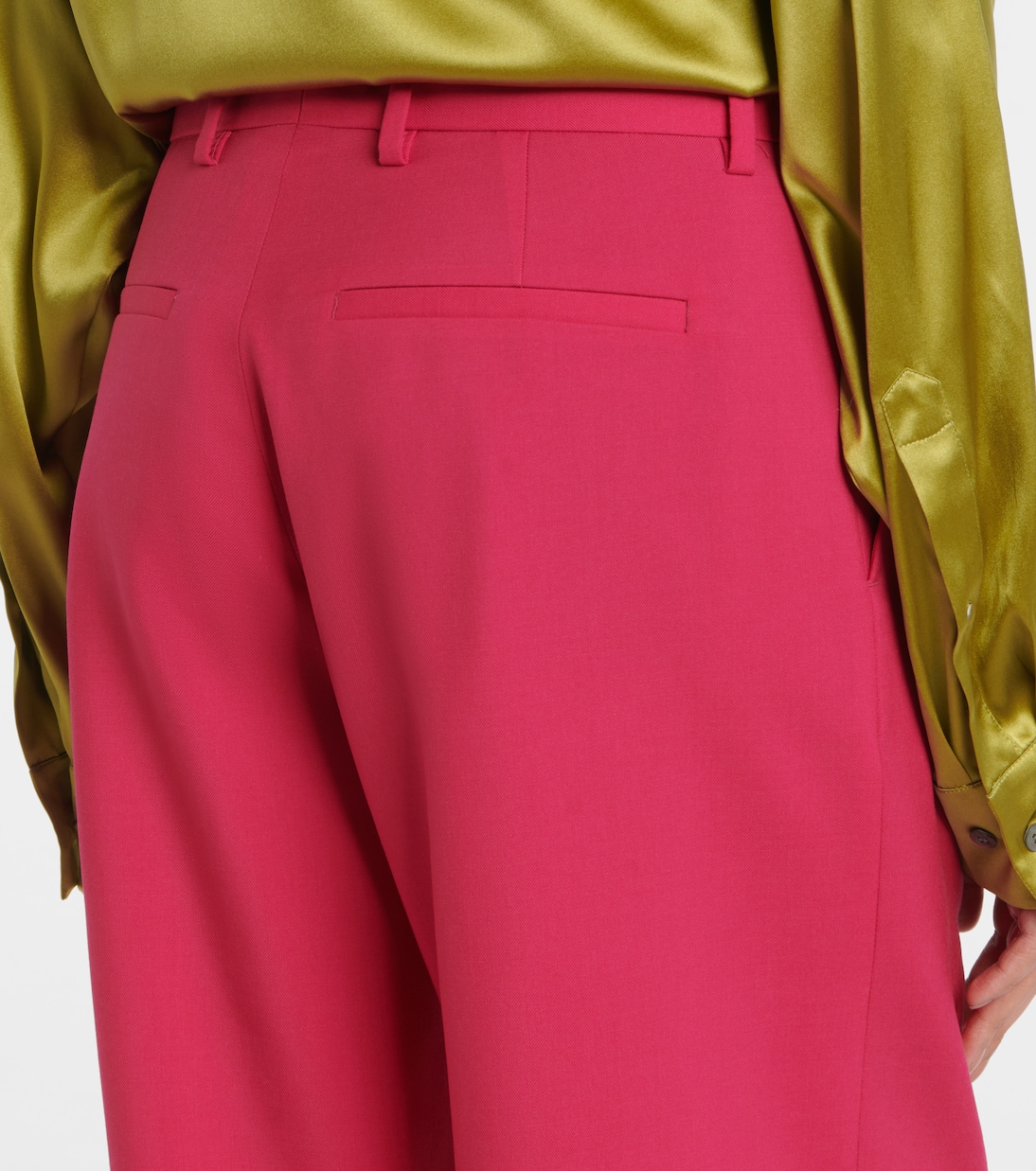 Wool and mohair twill straight pants | Dries Van Noten