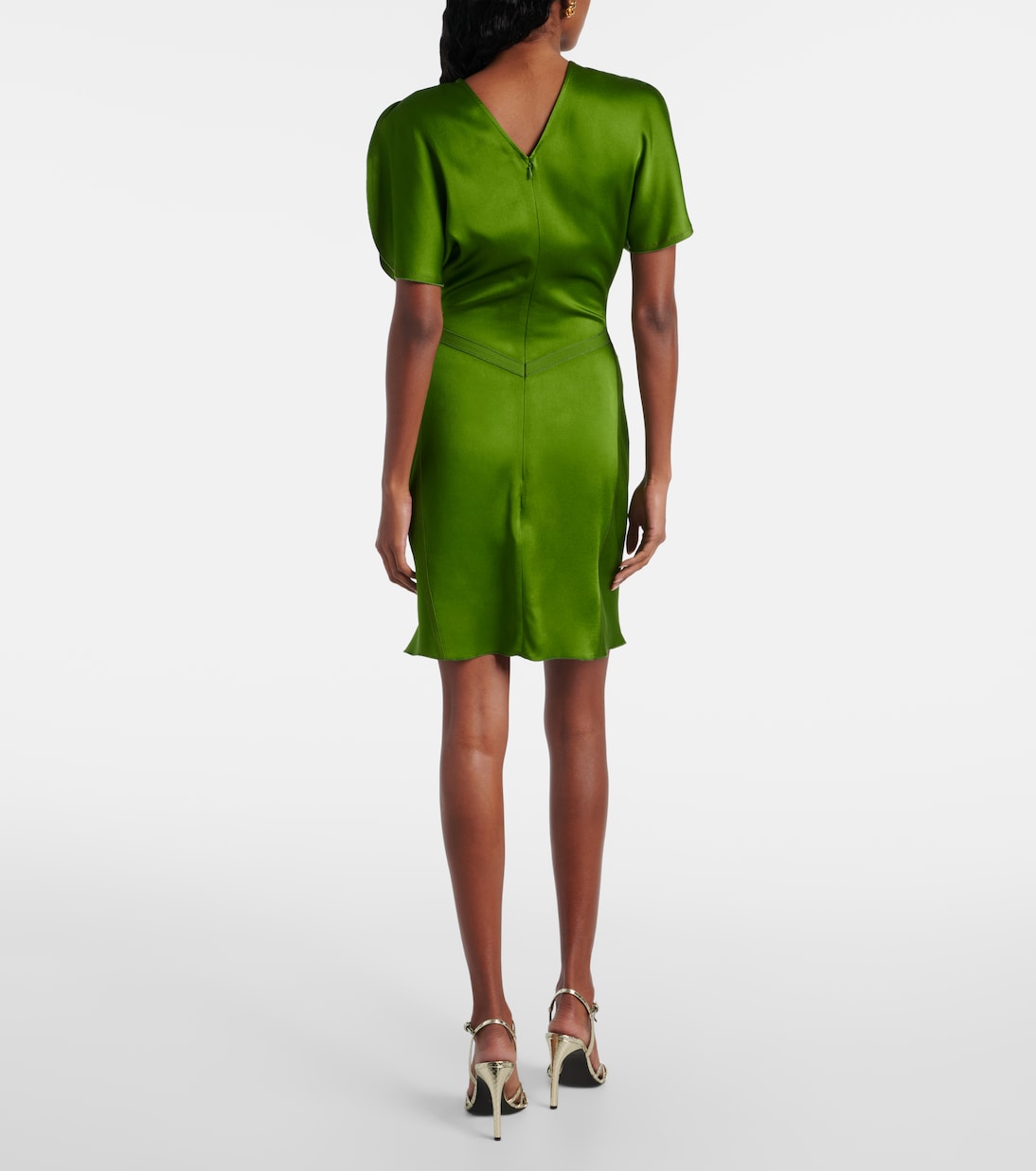 Ruched crêpe minidress | Victoria Beckham